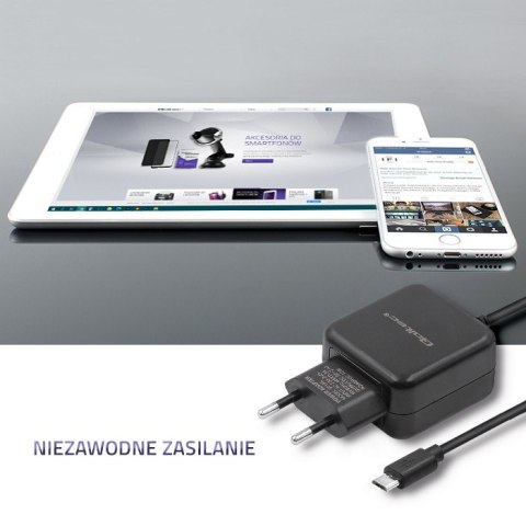 Qoltec Ładowarka sieciowa 12W | 5V | 2.4A | Micro USB Qoltec Ładowarka sieciowa 12W | 5V | 2.4A | Micro USB