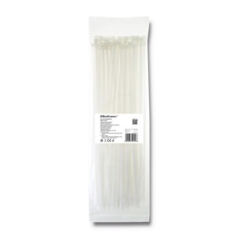 Qoltec Opaska zaciskowa | 4.8*350mm | Nylon UV | Biała Qoltec Opaska zaciskowa | 4.8*350mm | Nylon UV | Biała