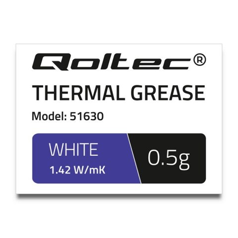Qoltec Pasta termoprzewodząca 1.42 W/m-K | 0.5g | Biała Qoltec Pasta termoprzewodząca 1.42 W/m-K | 0.5g | Biała