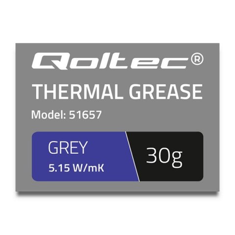 Qoltec Pasta termoprzewodząca 5.15 W/m-K | 30g | Szara Qoltec Pasta termoprzewodząca 5.15 W/m-K | 30g | Szara