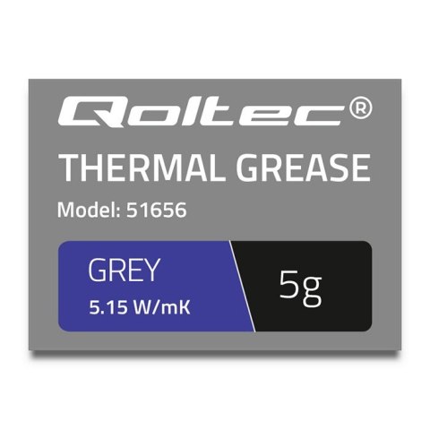 Qoltec Pasta termoprzewodząca 5.15 W/m-K | 5g | Szara Qoltec Pasta termoprzewodząca 5.15 W/m-K | 5g | Szara