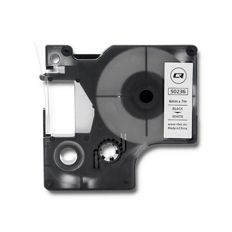 Qoltec Taśma do DYMO D1 43613 | 6mm x 7m | Biała/Czarny nadruk Qoltec Taśma do DYMO D1 43613 | 6mm x 7m | Biała/Czarny nadruk