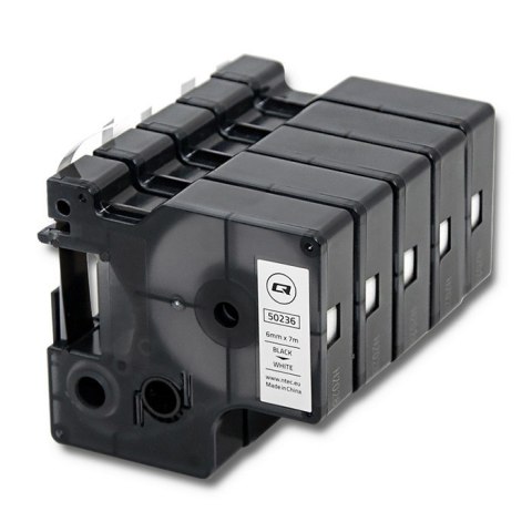 Qoltec Taśma do DYMO D1 43613 | 6mm x 7m | Biała/Czarny nadruk Qoltec Taśma do DYMO D1 43613 | 6mm x 7m | Biała/Czarny nadruk