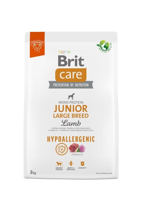 Brit Care Dog Hypoallergenic Junior Large Lamb 3kg Brit Care Dog Hypoallergenic Junior Large Lamb 3kg