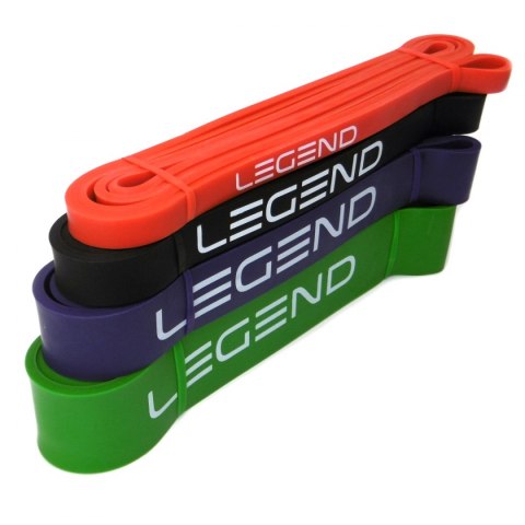 Taśma treningowa Power Band opór 12-30 kg 2,2 cm czarna Legend