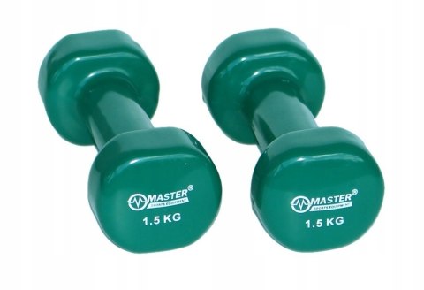 Hantelki Żeliwne Pokryte Winylem 1,5 kg x2 Hantelki Żeliwne Pokryte Winylem 1,5 kg x2