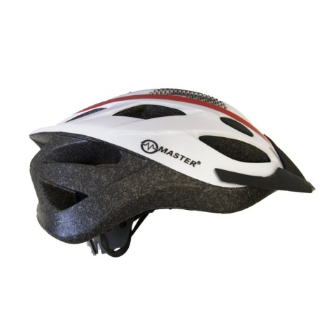 Kask Rowerowy MASTER Force L Czerwono-Biały Kask Rowerowy MASTER Force L Czerwono-Biały