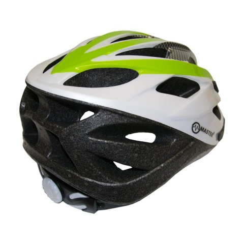 Kask Rowerowy MASTER Force L Zielono-Biały Kask Rowerowy MASTER Force L Zielono-Biały