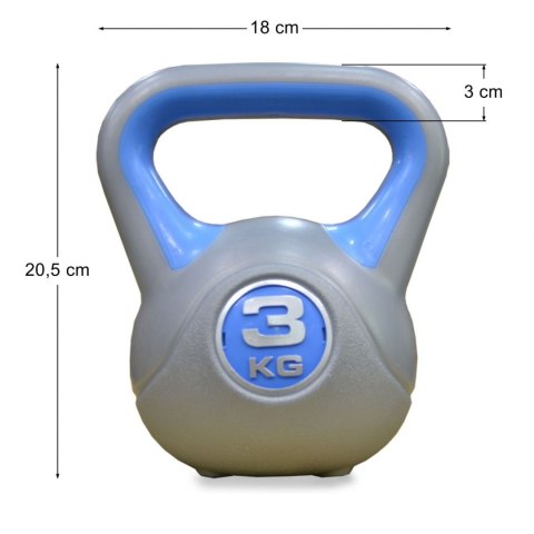 Kettlebell Winylowy Hantla 3 kg Kettlebell Winylowy Hantla 3 kg