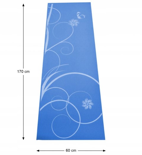 Mata do Ćwiczeń Jogi SPARTAN Blue 170 x 60 cm - niebieska Mata do Ćwiczeń Jogi SPARTAN Blue 170 x 60 cm - niebieska