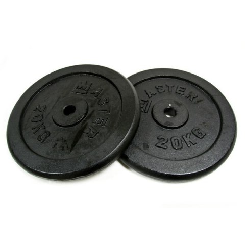 Obciążenia Talerze Żeliwne MASTER 20 kg x2 Obciążenia Talerze Żeliwne MASTER 20 kg x2