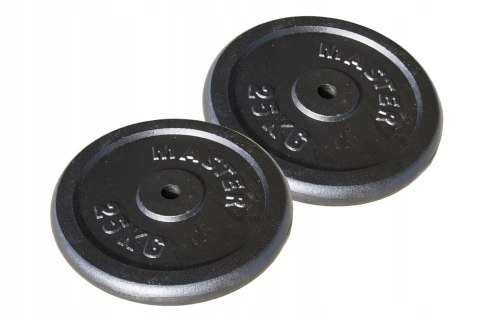 Obciążenia Talerze Żeliwne MASTER 25 kg x2 Obciążenia Talerze Żeliwne MASTER 25 kg x2