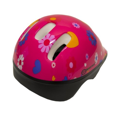 Różowy Kask Rowerowy MASTER Flip M