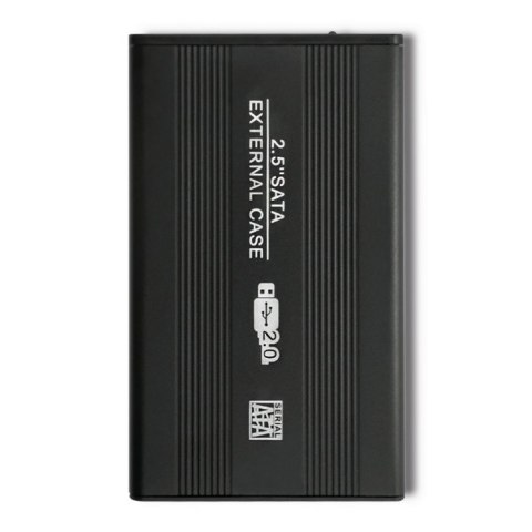 Qoltec Aluminiowa obudowa/kieszeń do dysków HDD/SSD 2.5" SATA3 | USB 2.0 | Czarny Qoltec Aluminiowa obudowa/kieszeń do dysków HDD/SSD 2.5" SATA3 | USB 2.0 | Czarny