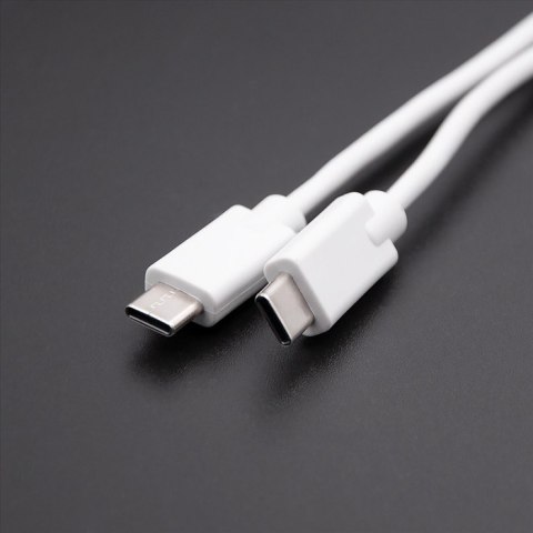 Qoltec Kabel USB 2.0 typ C męski | USB 2.0 typ C męski | 2m | Biały Qoltec Kabel USB 2.0 typ C męski | USB 2.0 typ C męski | 2m | Biały
