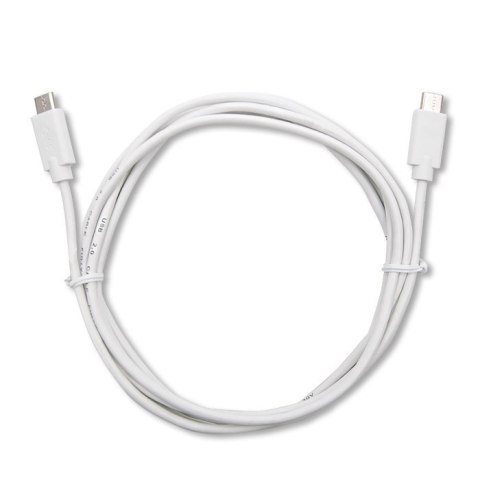 Qoltec Kabel USB 2.0 typ C męski | USB 2.0 typ C męski | 2m | Biały Qoltec Kabel USB 2.0 typ C męski | USB 2.0 typ C męski | 2m | Biały