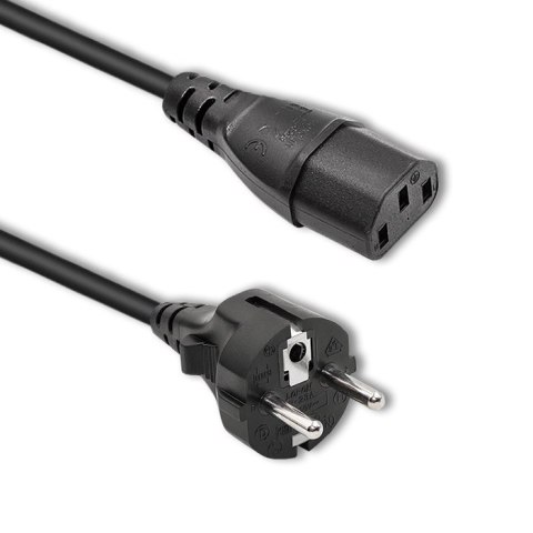 Qoltec Kabel zasilający SCHUKO/C13 | 1.8m Qoltec Kabel zasilający SCHUKO/C13 | 1.8m