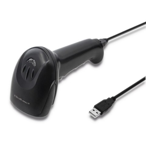 Qoltec Laserowy czytnik kodów kreskowych 1D | CCD | USB | Czarny Qoltec Laserowy czytnik kodów kreskowych 1D | CCD | USB | Czarny