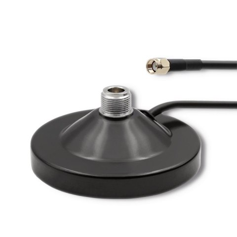 Qoltec Magnetyczna podstawa z kablem 2m |N Żeński | SMA Żeński Qoltec Magnetyczna podstawa z kablem 2m |N Żeński | SMA Żeński