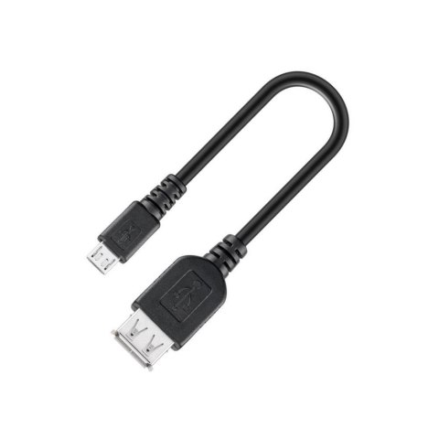 Kabel Manhattan USB-A/Micro-B F/M 0,2m czarny Kabel Manhattan USB-A/Micro-B F/M 0,2m czarny