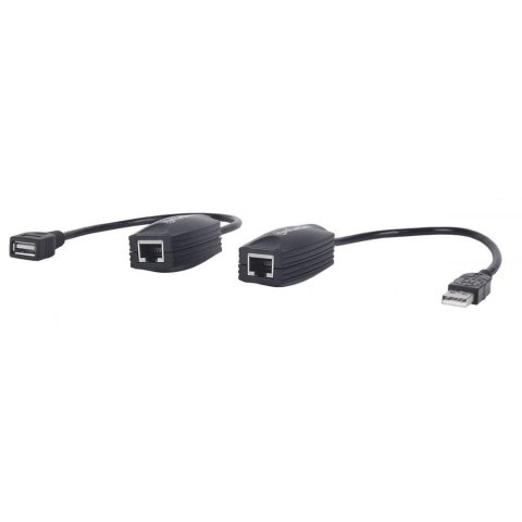 Extender Przedłużacz Manhattan USB po kablu sieciowym RJ45 do 60m Extender Przedłużacz Manhattan USB po kablu sieciowym RJ45 do 60m