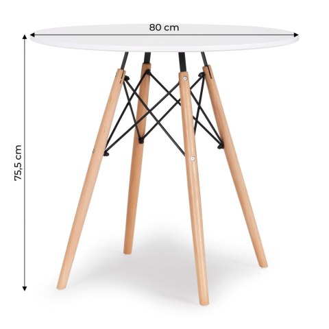 Stół stolik nowoczesny jadalni salonu kuchni 80cm Stół stolik nowoczesny jadalni salonu kuchni 80cm