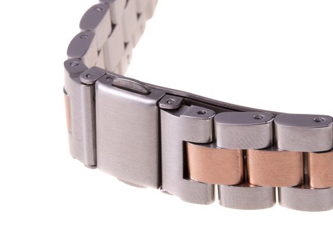 Bransoletka pasek Xiaomi Mi Band 3/ Xiaomi Mi Band 4 - srebrno rose gold