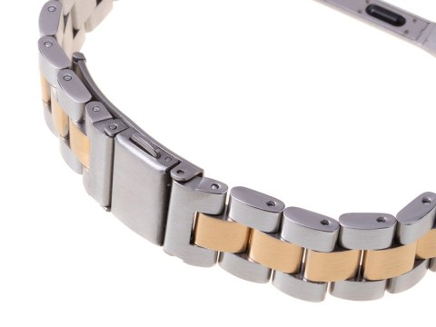 Bransoletka pasek Xiaomi Mi Band 3/ Xiaomi Mi Band 4 - srebrno złota