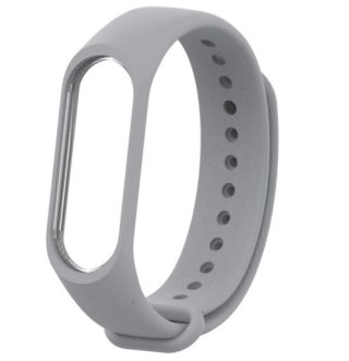 Silikonowy pasek do Xiaomi Mi Band 3/ Xiaomi Mi Band 4 - szary