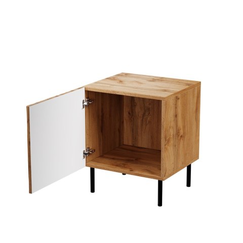 Szafka nocna 2szt. JUNGLE 53,5x40,5x44 dąb wotant + czarne nóżki Szafka nocna 2szt. JUNGLE 53,5x40,5x44 dąb wotant + czarne nóżki