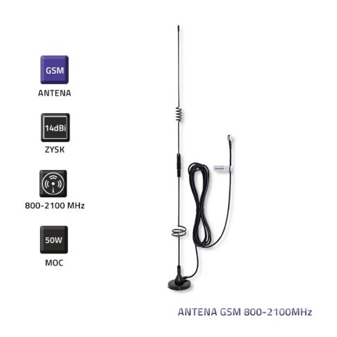 Qoltec Antena GSM 800-2100 MHz | Wewnętrzna Qoltec Antena GSM 800-2100 MHz | Wewnętrzna