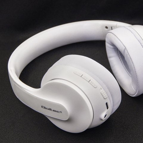 Qoltec Słuchawki bezprzewodowe Soundmasters z mikrofonem | BT 5.0 AB| Białe Qoltec Słuchawki bezprzewodowe Soundmasters z mikrofonem | BT 5.0 AB| Białe