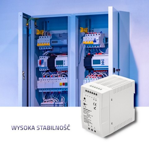 Qoltec Zasilacz na szynę DIN | 96W | 24V | 4A | Biały| Slim Qoltec Zasilacz na szynę DIN | 96W | 24V | 4A | Biały| Slim