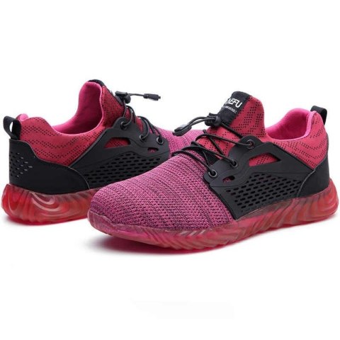 Buty BHP robocze "37" / 24cm - różowe