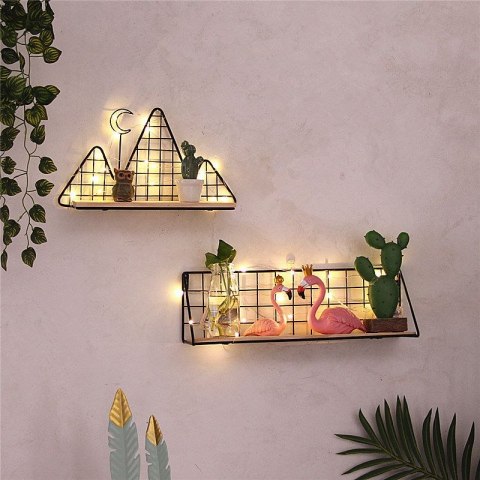 Półka ścienna styl LOFT 29,5 cm- czarna