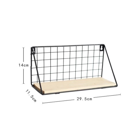 Półka ścienna styl LOFT 29,5 cm- czarna