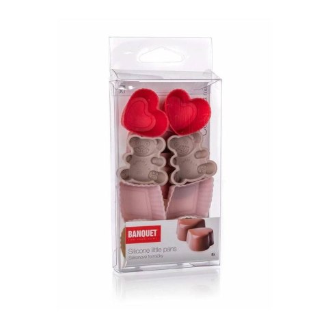 Silikonowe foremki do pieczenia 8szt