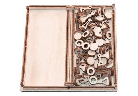 Drewniane Puzzle 3D - Gra Szachy i Warcaby 2w1 z Drewna
