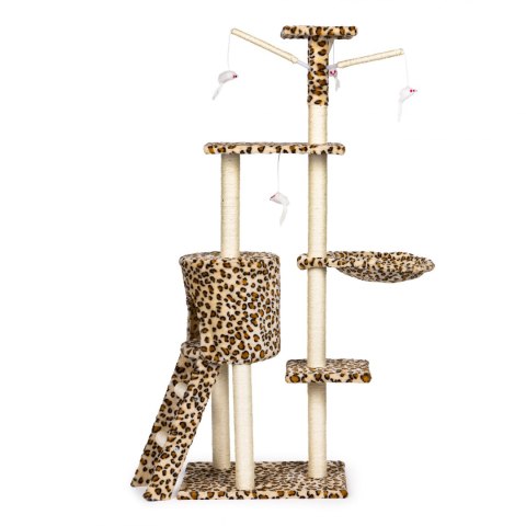 Drapak dla kota domek drzewo legowisko 138cm xl Panterka Drapak dla kota domek drzewo legowisko 138cm xl Panterka