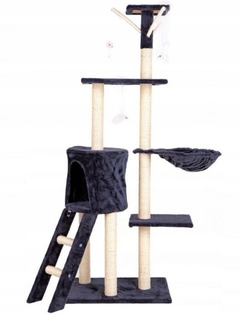 Drapak dla kota domek drzewo legowisko 138cm xl Szary Drapak dla kota domek drzewo legowisko 138cm xl Szary
