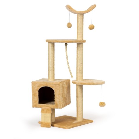 Drapak dla kota domek legowisko piętrowe wieża 120cm + zabawki Drapak dla kota domek legowisko piętrowe wieża 120cm + zabawki