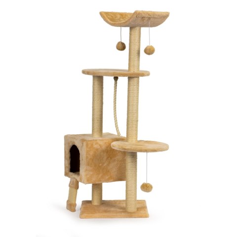 Drapak dla kota domek legowisko piętrowe wieża 120cm + zabawki Drapak dla kota domek legowisko piętrowe wieża 120cm + zabawki