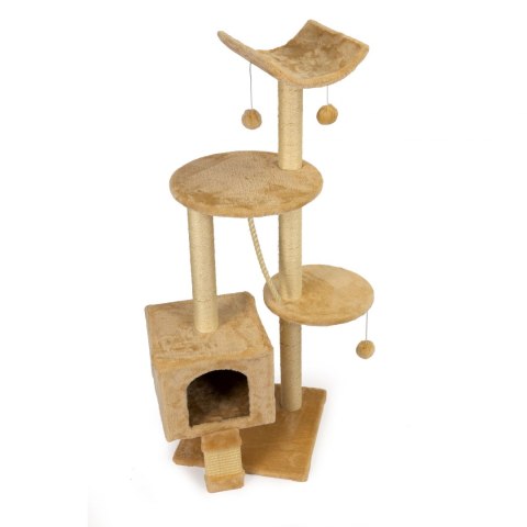 Drapak dla kota domek legowisko piętrowe wieża 120cm + zabawki Drapak dla kota domek legowisko piętrowe wieża 120cm + zabawki