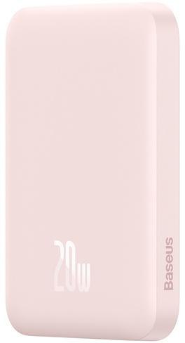 Baseus Magnetic Mini | Power Bank 6000mAh 20W z ładowaniem bezprzewodowym MagSafe PINK Baseus Magnetic Mini | Power Bank 6000mAh 20W z ładowaniem bezprzewodowym MagSafe PINK