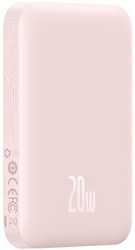 Baseus Magnetic Mini | Power Bank 6000mAh 20W z ładowaniem bezprzewodowym MagSafe PINK Baseus Magnetic Mini | Power Bank 6000mAh 20W z ładowaniem bezprzewodowym MagSafe PINK