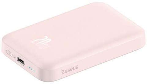 Baseus Magnetic Mini | Power Bank 6000mAh 20W z ładowaniem bezprzewodowym MagSafe PINK Baseus Magnetic Mini | Power Bank 6000mAh 20W z ładowaniem bezprzewodowym MagSafe PINK