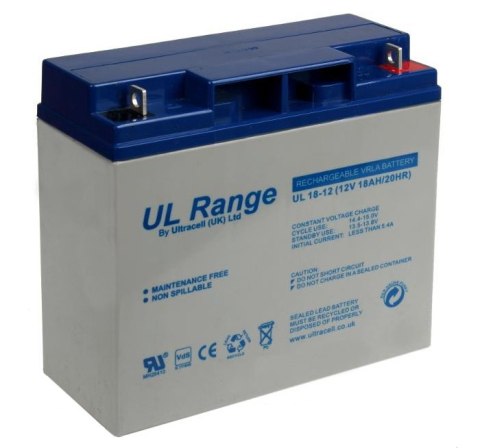 Akumulator AGM ULTRACELL UL 12V 18Ah żelowy Akumulator AGM ULTRACELL UL 12V 18Ah żelowy