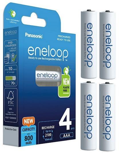 Akumulatorki R03 / AAA Panasonic Eneloop 800mAh BK-4MCDE/4BE - 4 sztuki (blister) Akumulatorki R03 / AAA Panasonic Eneloop 800mAh BK-4MCDE/4BE - 4 sztuki (blister)
