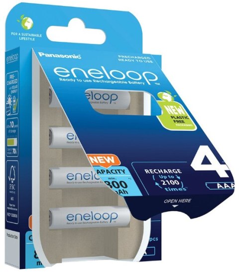 Akumulatorki R03 / AAA Panasonic Eneloop 800mAh BK-4MCDE/4BE - 4 sztuki (blister) Akumulatorki R03 / AAA Panasonic Eneloop 800mAh BK-4MCDE/4BE - 4 sztuki (blister)