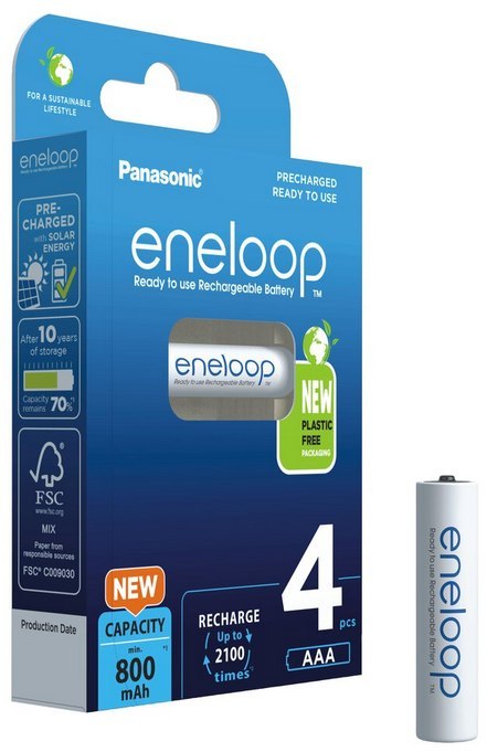 Akumulatorki R03 / AAA Panasonic Eneloop 800mAh BK-4MCDE/4BE - 4 sztuki (blister) Akumulatorki R03 / AAA Panasonic Eneloop 800mAh BK-4MCDE/4BE - 4 sztuki (blister)